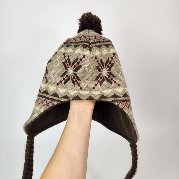 Lids Hat Mens Y2k Streetwear‎ Skateboard Punk Retro Skater Nordic Knitted Tassel - Picture 3 of 9